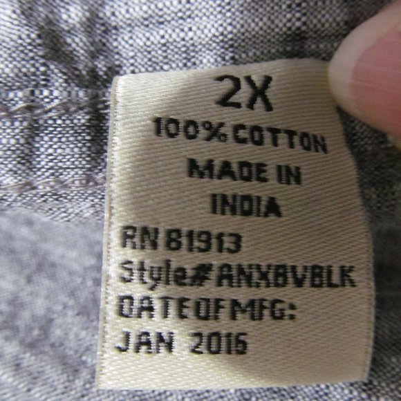 Alexander Julian Colours Shirt Mens Short Sleeve Gray w Snap Buttons - Picture 15 of 16